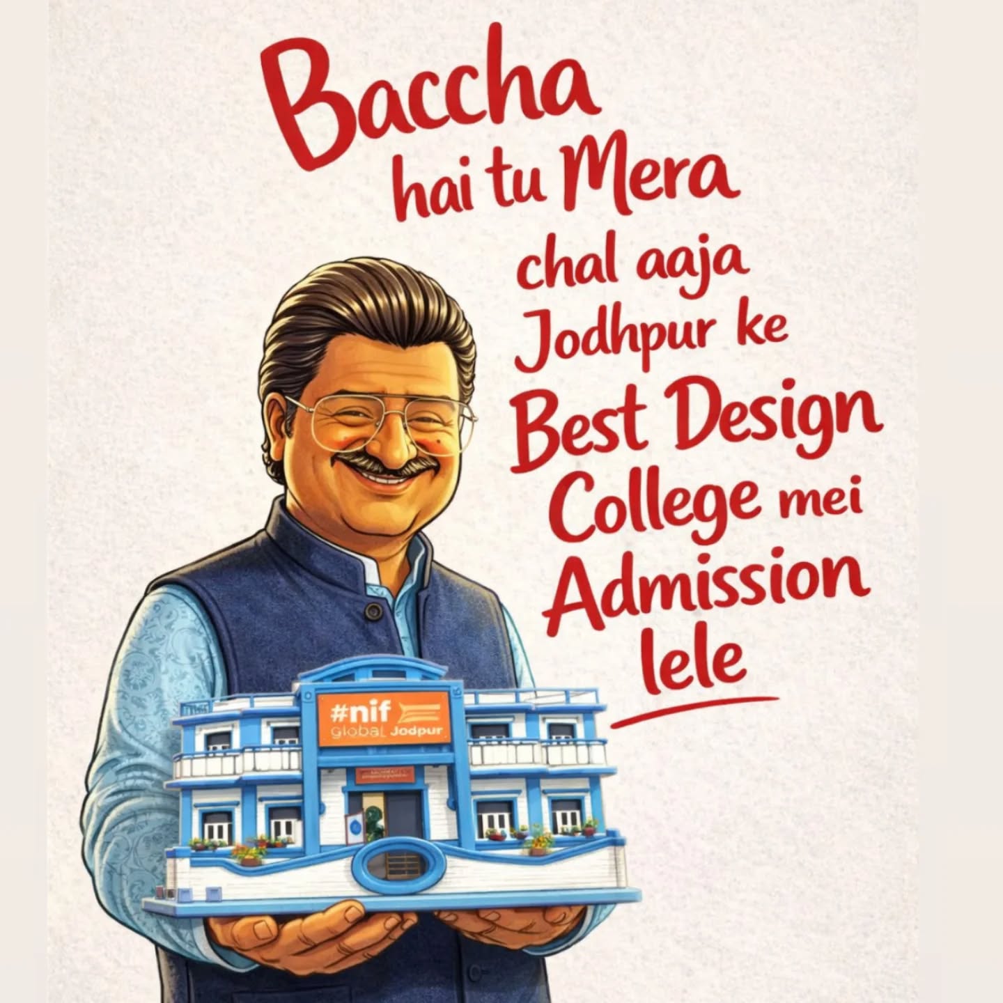 ✨ Admissions Open for Future Designers! ✨

Step into the world of creativity with Interior Design & Fashion Design at NIF Global Jodhpur 🎨✨
Why choose us?
✔️ Industry-oriented learning
✔️ Degree & Certificate Courses available
✔️ Hands-on practical training
✔️ Creative environment to boost your talent
✔️ Guidance from experienced mentors
Whether you dream of designing stunning spaces or creating trendsetting fashion, this is where your journey begins! 💫
🎓 Turn your passion into a successful career with us.
📍 Visit Us:
C-18, Opp. Baba Ramdev Mandir,
Near Dale Khan Chakki Circle,
Jodhpur
📞 Call: 8209751859
💥  Enroll now & shape your future in design!

#FashionDesign #InteriorDesign
#NiFGLoabalJodhpur #admissionopen2026
#designers

Pc- @priti1806_