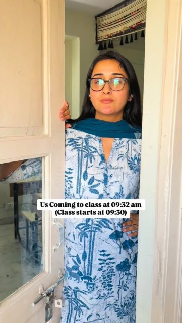 Next class we’ll be on time ma’am 😩
.
.
#reels #viral #nifglobaljodhpur #fyp #explorepage 
.
.
VC-@priti1806_
.
.