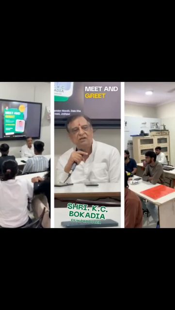 Students of NIF Global Jodhpur had an inspiring meet & greet session with renowned film producer and director K. C. Bokadia, @iamkcbokadia a legendary name in the Indian film industry known for his remarkable contribution to Bollywood over the last five decades.
During the interaction, students gained valuable insights into filmmaking, creativity, storytelling, fashion, media, and the entertainment industry.
His inspiring journey and words of wisdom motivated aspiring designers and creative minds to dream bigger and work passionately toward their goals.
The session was truly a memorable and enriching experience for all NIF Global students. ✨
#NifGlobalJodhpur #fashiondesigner
#Meet&greet #InteriorDesigners #celebritimeet