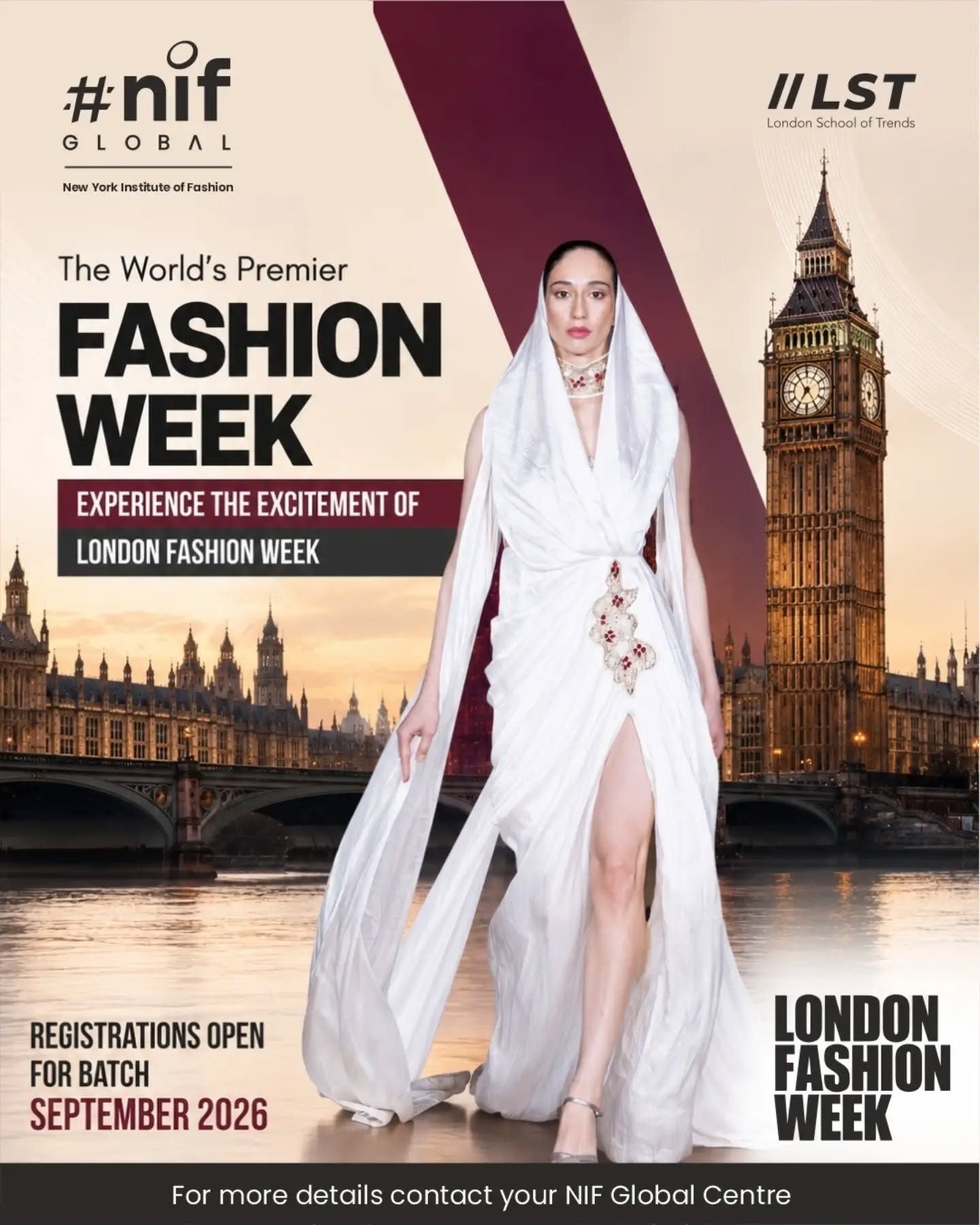 Your passport to global fashion starts here.
Experience London beyond the runway with NIF Global’s exclusive 4-Week Residential Program, offering an unforgettable learning journey alongside the excitement of London Fashion Week.
September 2026 Registrations Open.
#NIFGlobal #StudyFashion #LondonFashionWeek #FutureDesigners