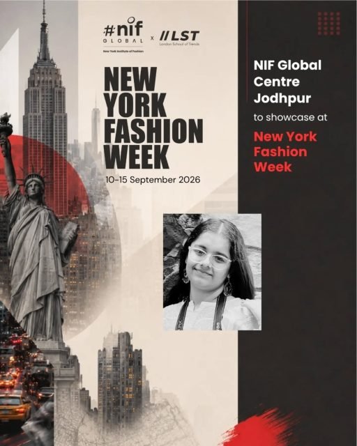 🎉Congratulations to our talented NIf GLOBAL JODHPUR Student designer @_mishi.18
(Mishita Sharma ) who will be showcasing her creations at the upcoming New York Fashion Week September 2026
#NIFGLOBALJODHPUR #newyorkfashionweek2026
#proudmoment #FASHIONDESIGN
#timetoshine