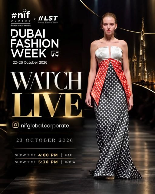 NIF GLOBAL STUDENTS ARE ALL SET TO SHINE AT DUBAI FASHION WEEK! 

Get ready for a spectacular showcase of fashion, creativity, and global talent! 

📍 Dubai Fashion Week 2026
23 October 2026
WATCH LIVE ON INSTAGRAM: @nifglobal.corporate 

🕓 UAE TIME - 4:00 PM
🕠 INDIA TIME - 5:30 PM

#NIFGlobal #DubaiFashionWeek #FashionWeek2026 #WatchLive
